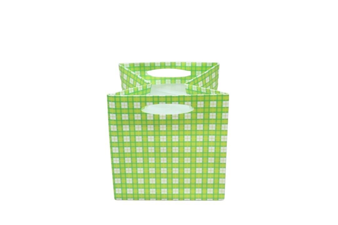 Tasche Quadro Kunststoff grün D10,5x10,5cm Tasche Quadro Kunststoff grün D10,5x10,5cm