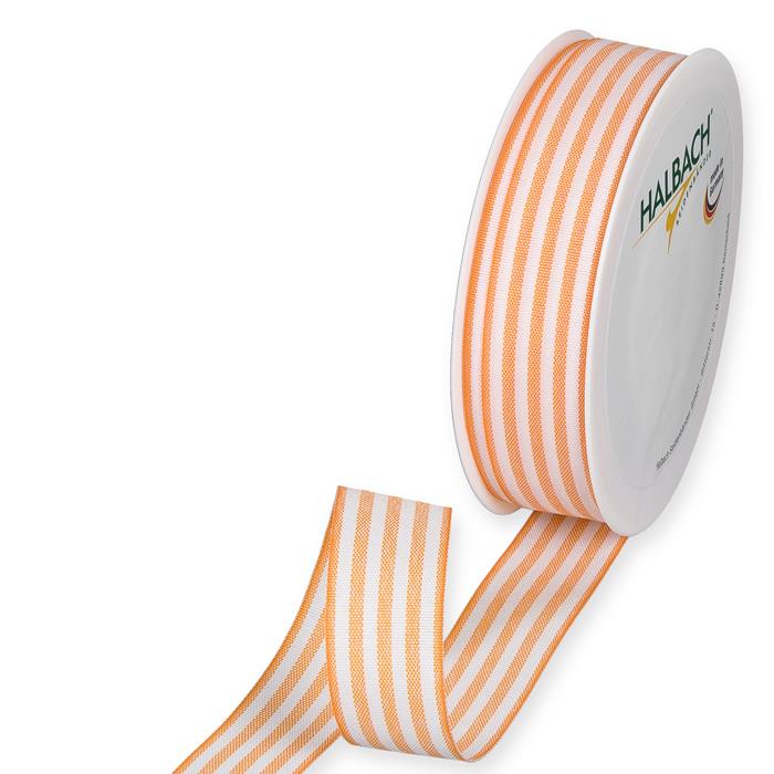 Streifenbändchen 24 mm 25 Meter orange 68 Streifenbändchen 24 mm 25 Meter orange 68