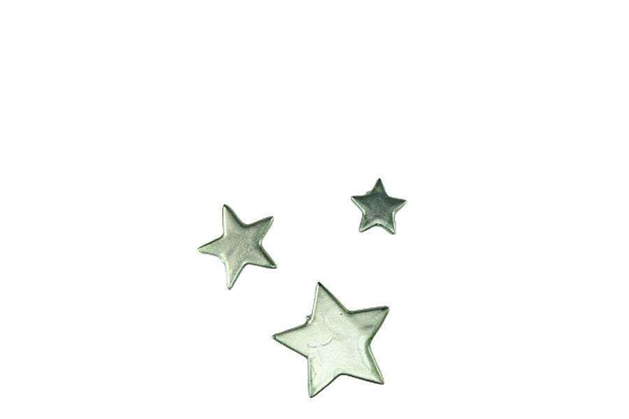 Streuer Sterne sort. Poly champagner D 7cm/5cm/3cm NETTO