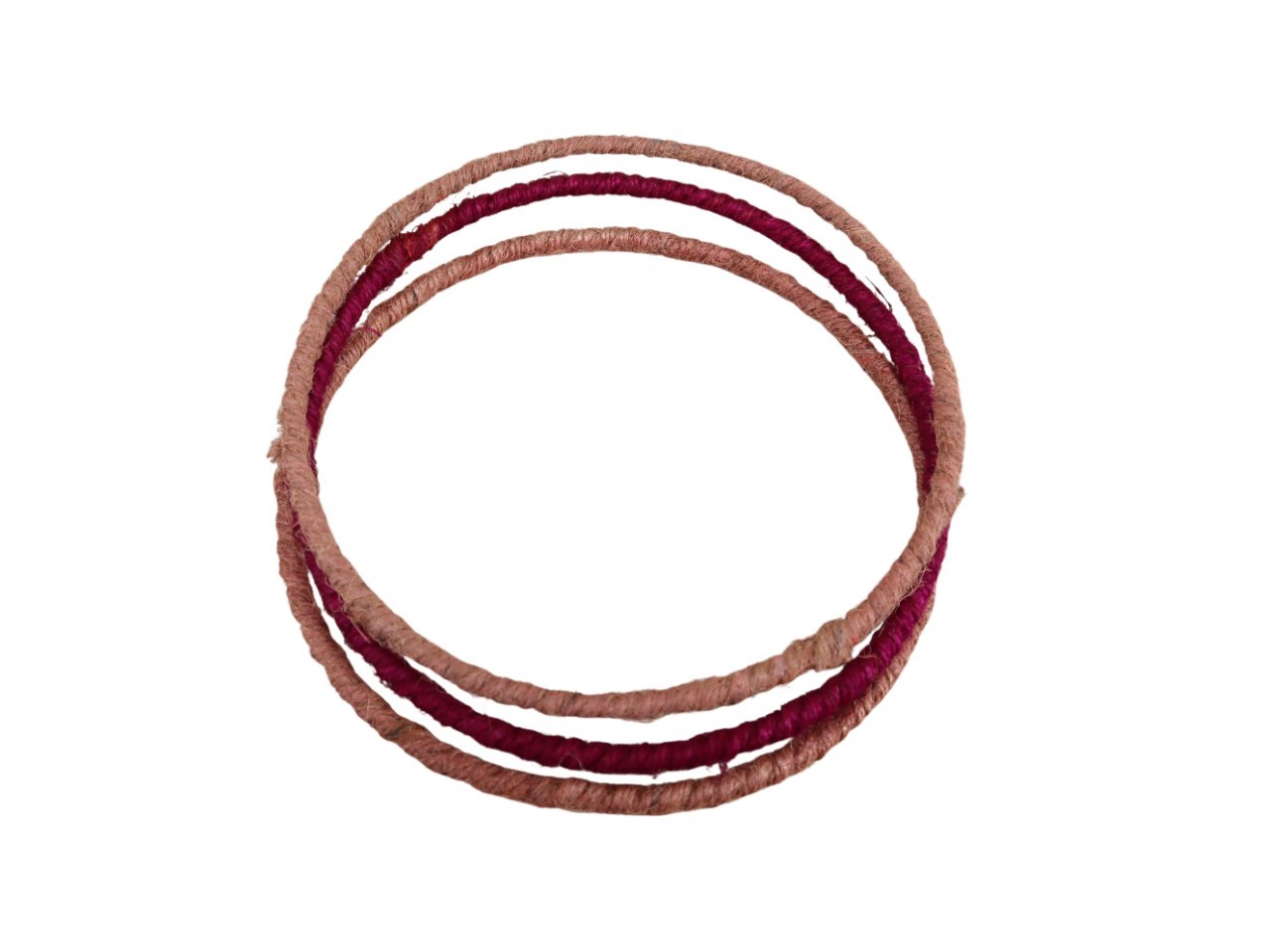 Jute-Dekoring rosa/altrosa/pink D20cm