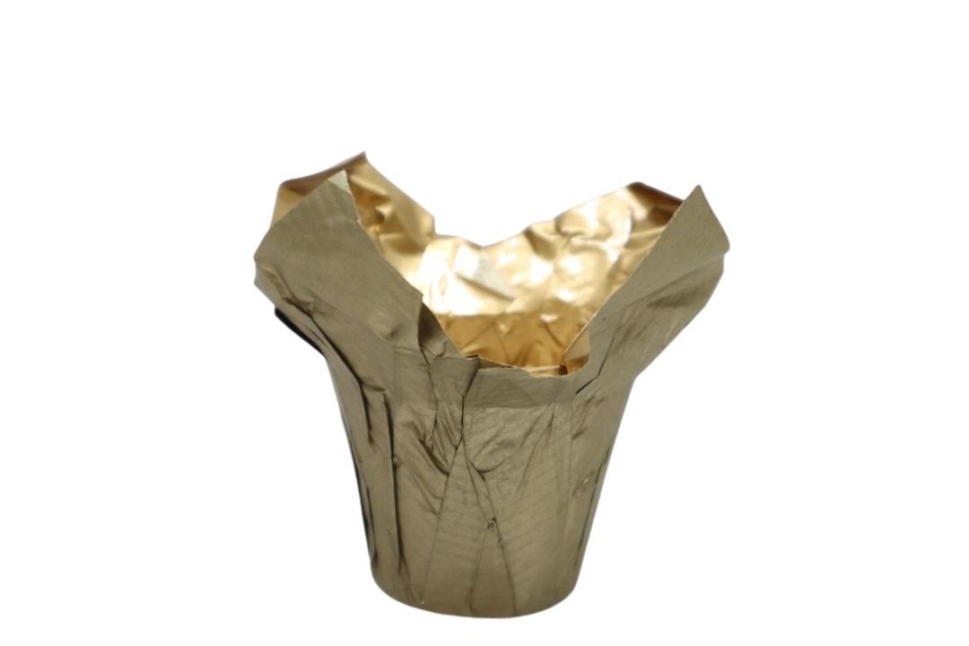 Deco Wraps wasserfest gold D06xH4,5cm Deco Wraps wasserfest gold D06xH4,5cm