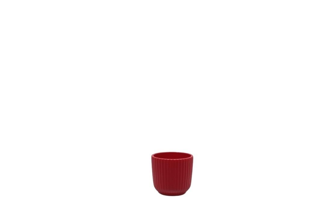 Keramiktopf PITTI rot D09cm Keramiktopf PITTI rot D09cm