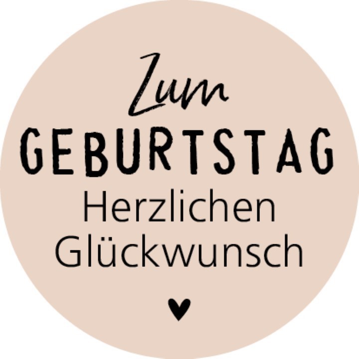 Etikett Zum Geburtstag D 3,5 cm 500 Stück