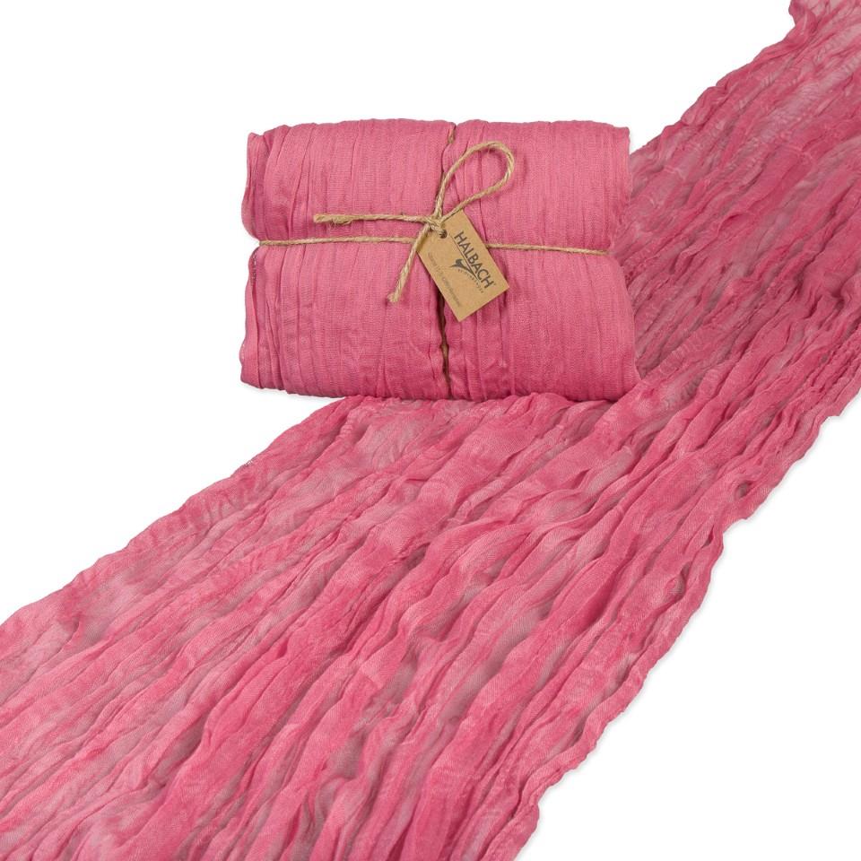 Tischband ca. 70 cm x 300 cm wahed denim pale berry 510 Tischband ca. 70 cm x 300 cm wahed denim pale berry 510
