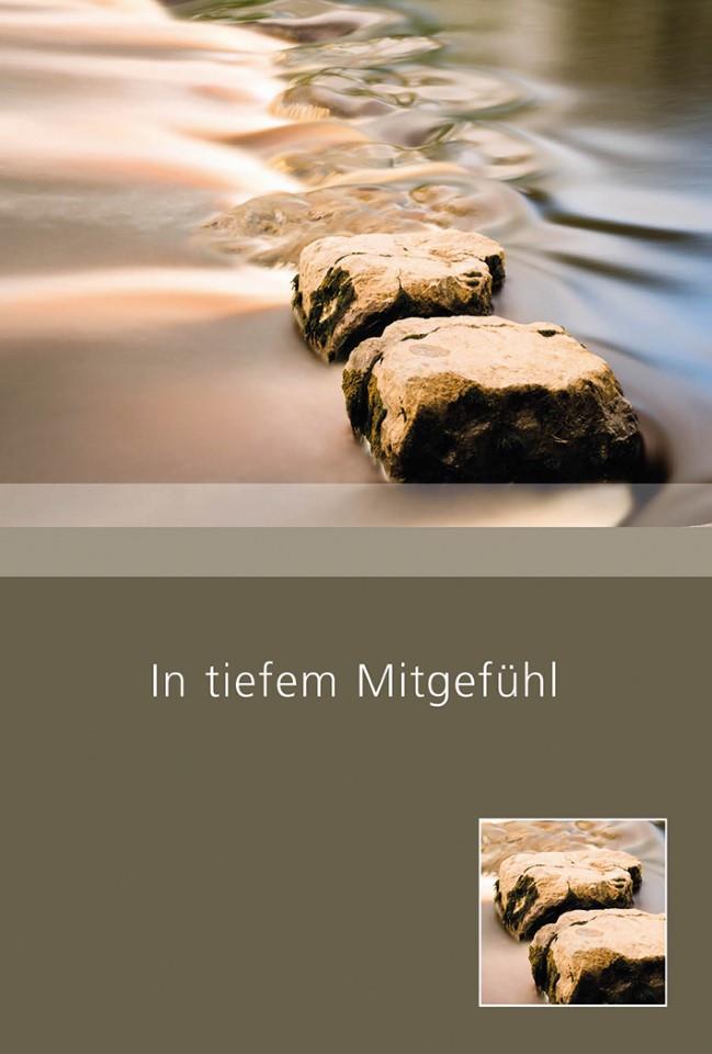 Trauerkarten In tiefem Mitgefühl 11,5x17 cm