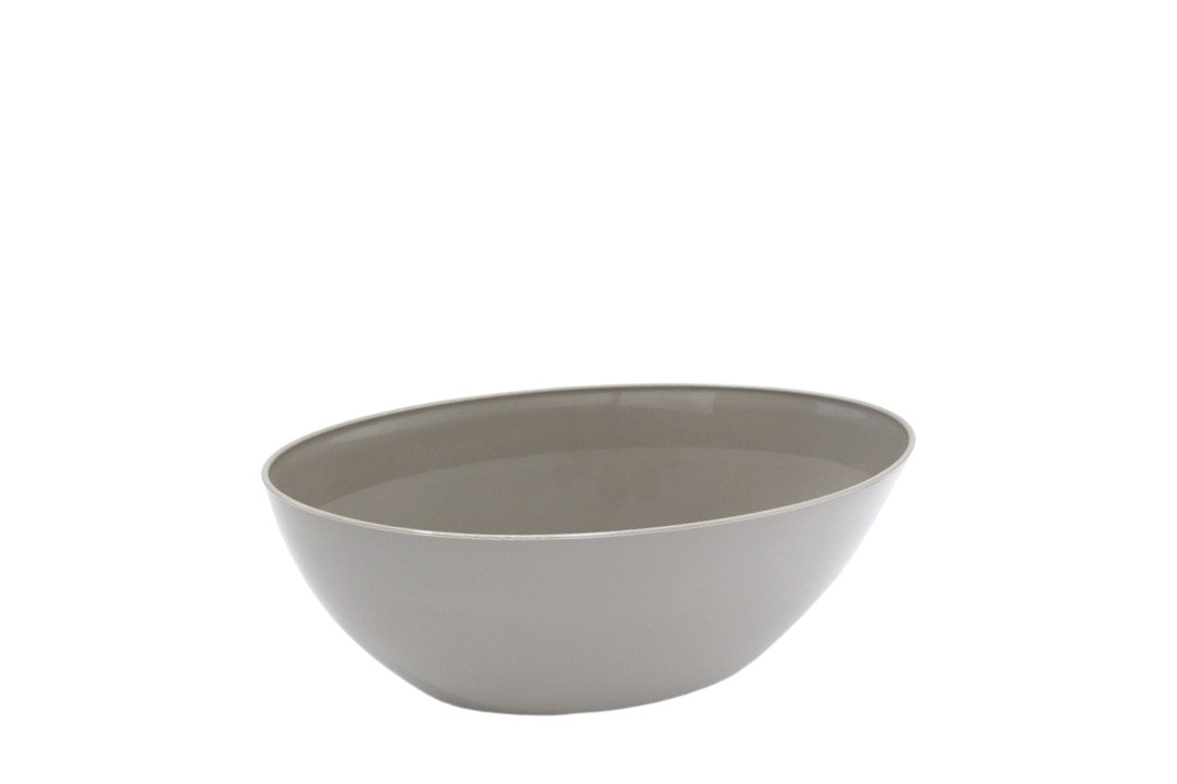 Schiffchen Barca 22cm hochglanz taupe