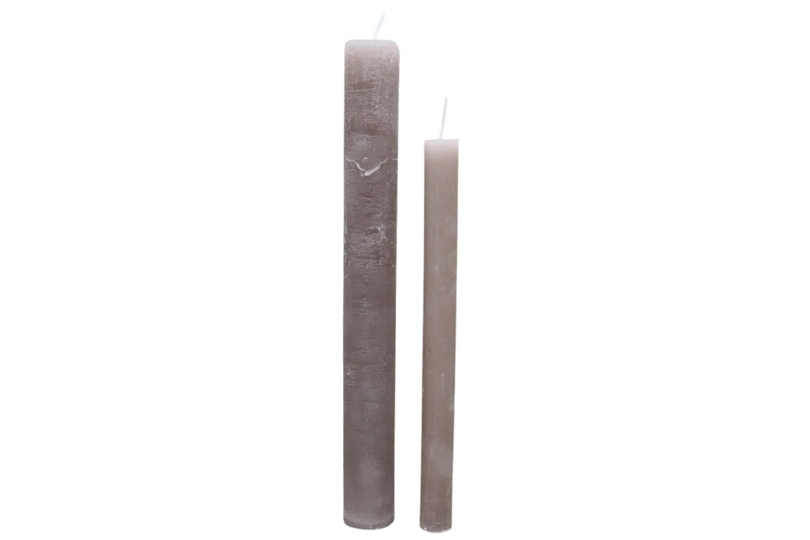 Stabkerze Rustika 300/34mm schlamm