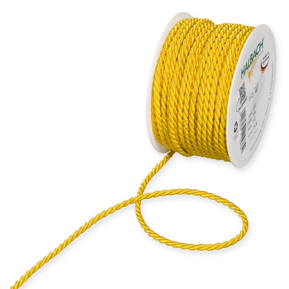 Kordel 4mm 25 Meter gelb 912 Kordel 4mm 25 Meter gelb 912