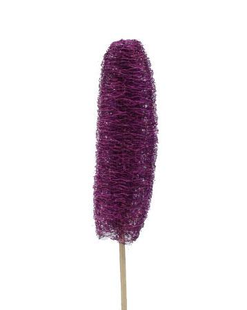 Luffa D4-6 H10-15cm gestielt brombeer