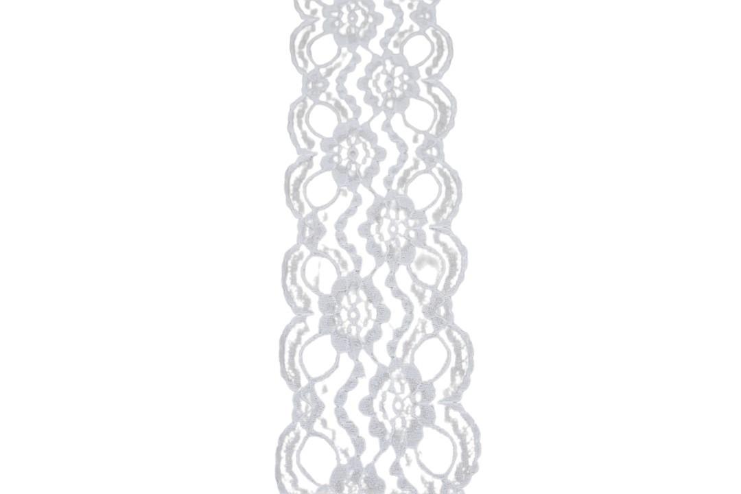 Spitzenband Romy 75 mm 5 Meter weiss 00