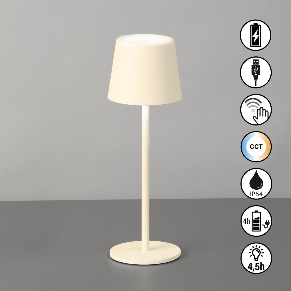 Tischleuchte ROXI sandbeige D9 H27,5cm NETTO Tischleuchte ROXI sandbeige D9 H27,5cm NETTO