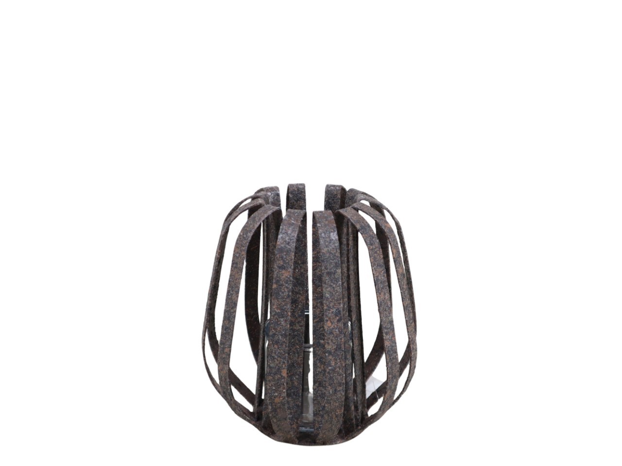 Windlicht inkl. Glas Metall braun-antik H20cm
