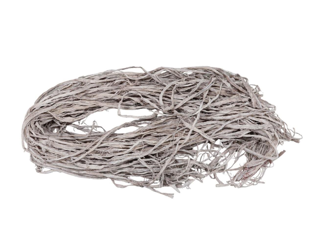 Browny Raffia Curled lang white washed 500gr.