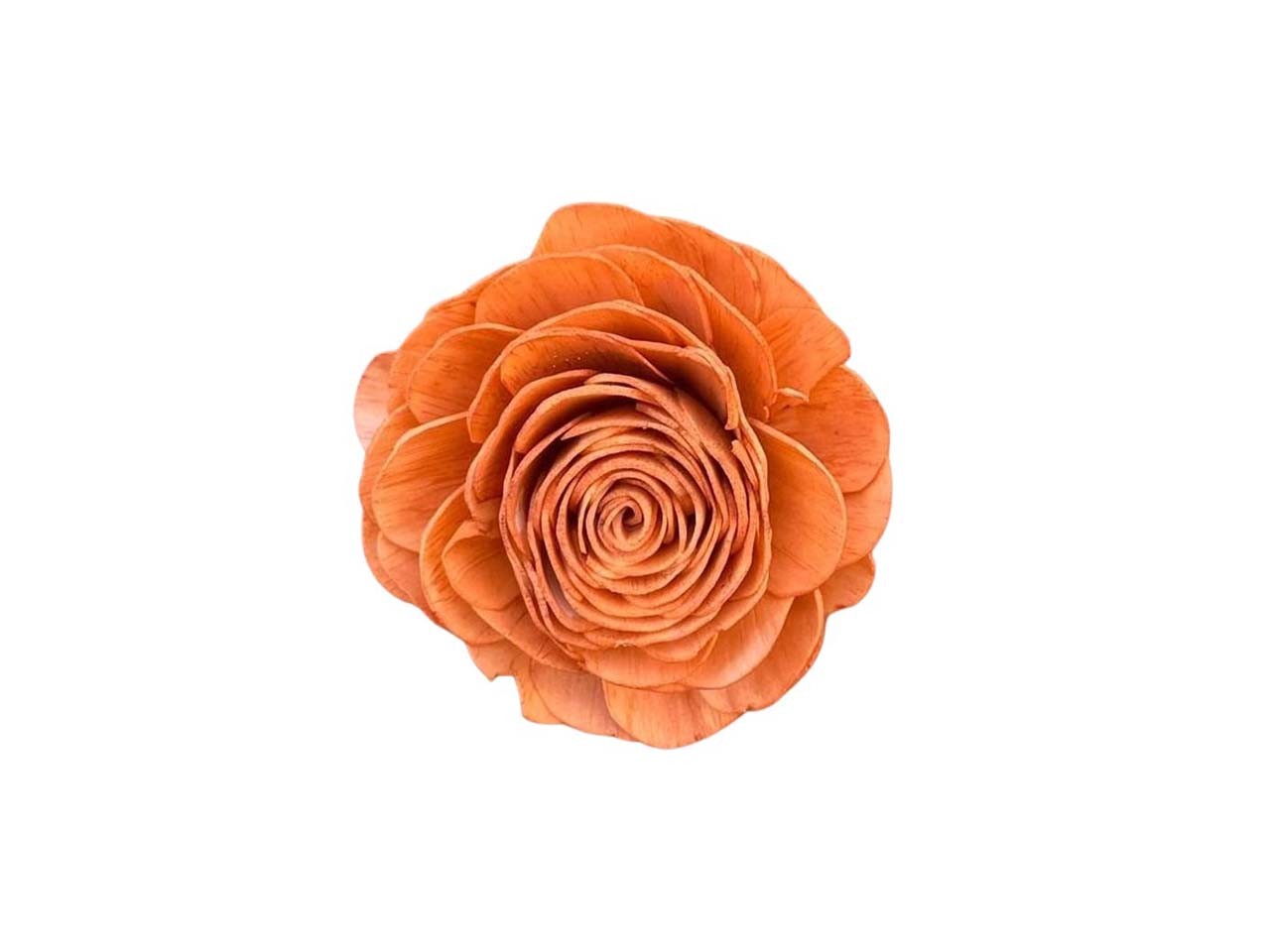 Rose Sola am Draht D6cm orange