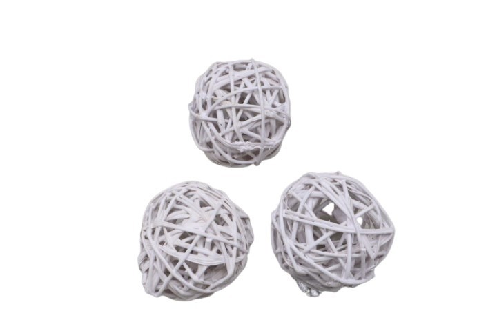 Lataball D6cm whitewashed