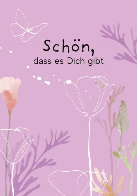 Minikarten Spring Schön, dass es Dich gibt 7,5x5 cm Minikarten Spring Schön, dass es Dich gibt 7,5x5 cm
