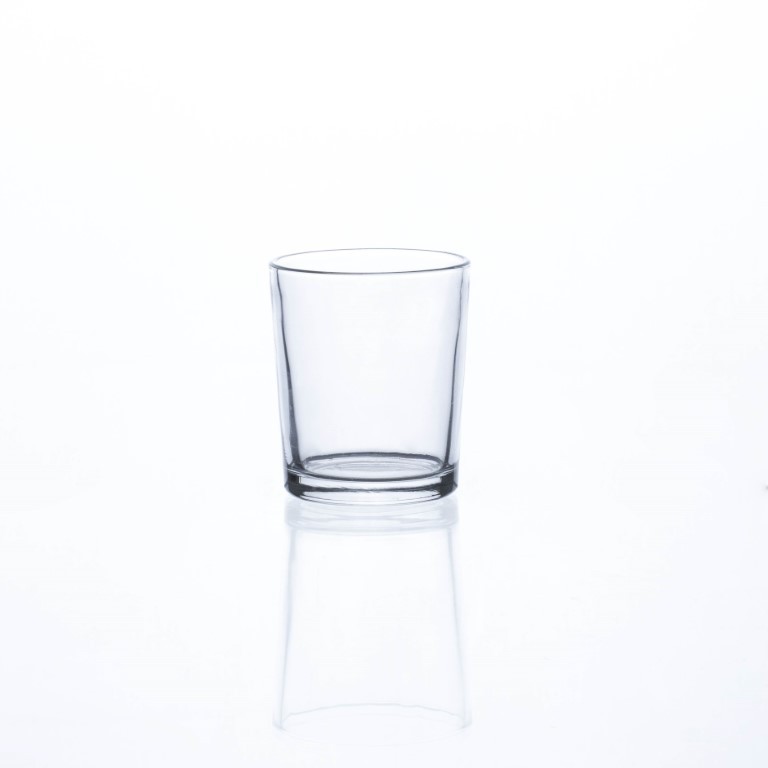 Glas konisch H 7 D 7 cm