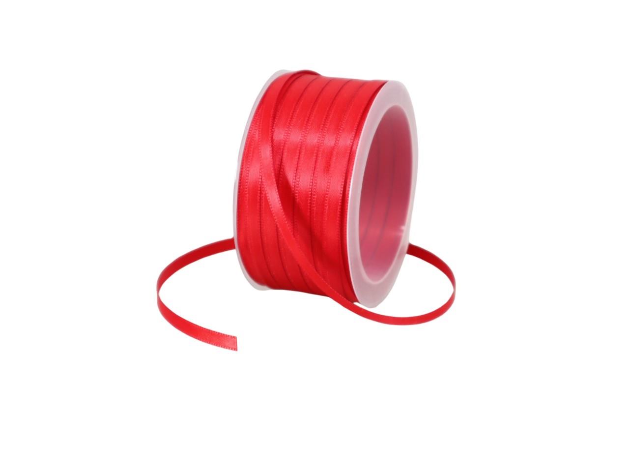 Satinband 6 mm 50 Meter rot 300