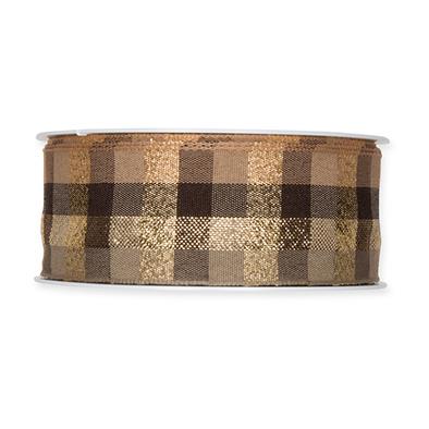 Karoband 38 mm 18 Meter brown/gold 96
