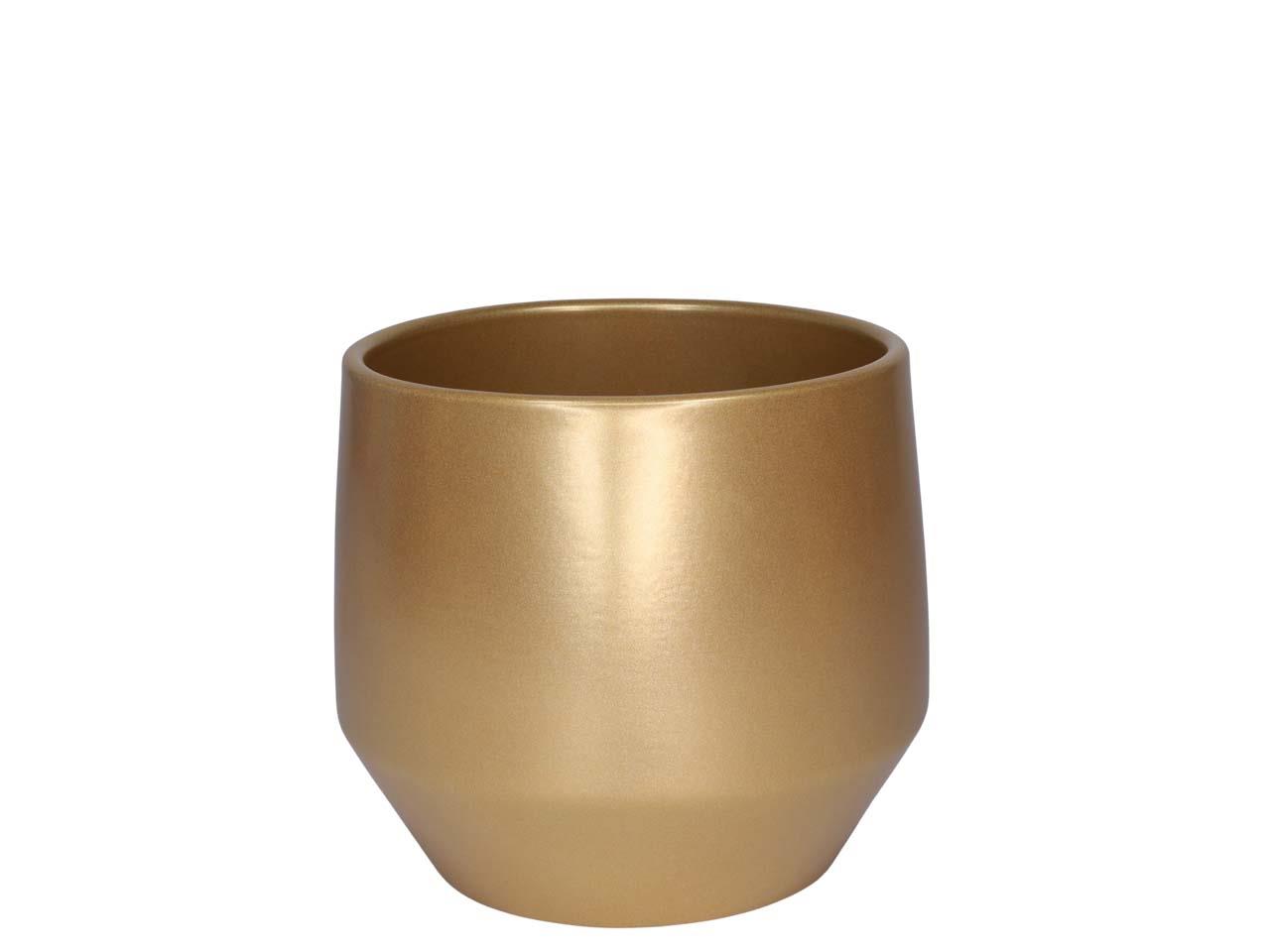 Übertopf Keramik perlgold D16cm
