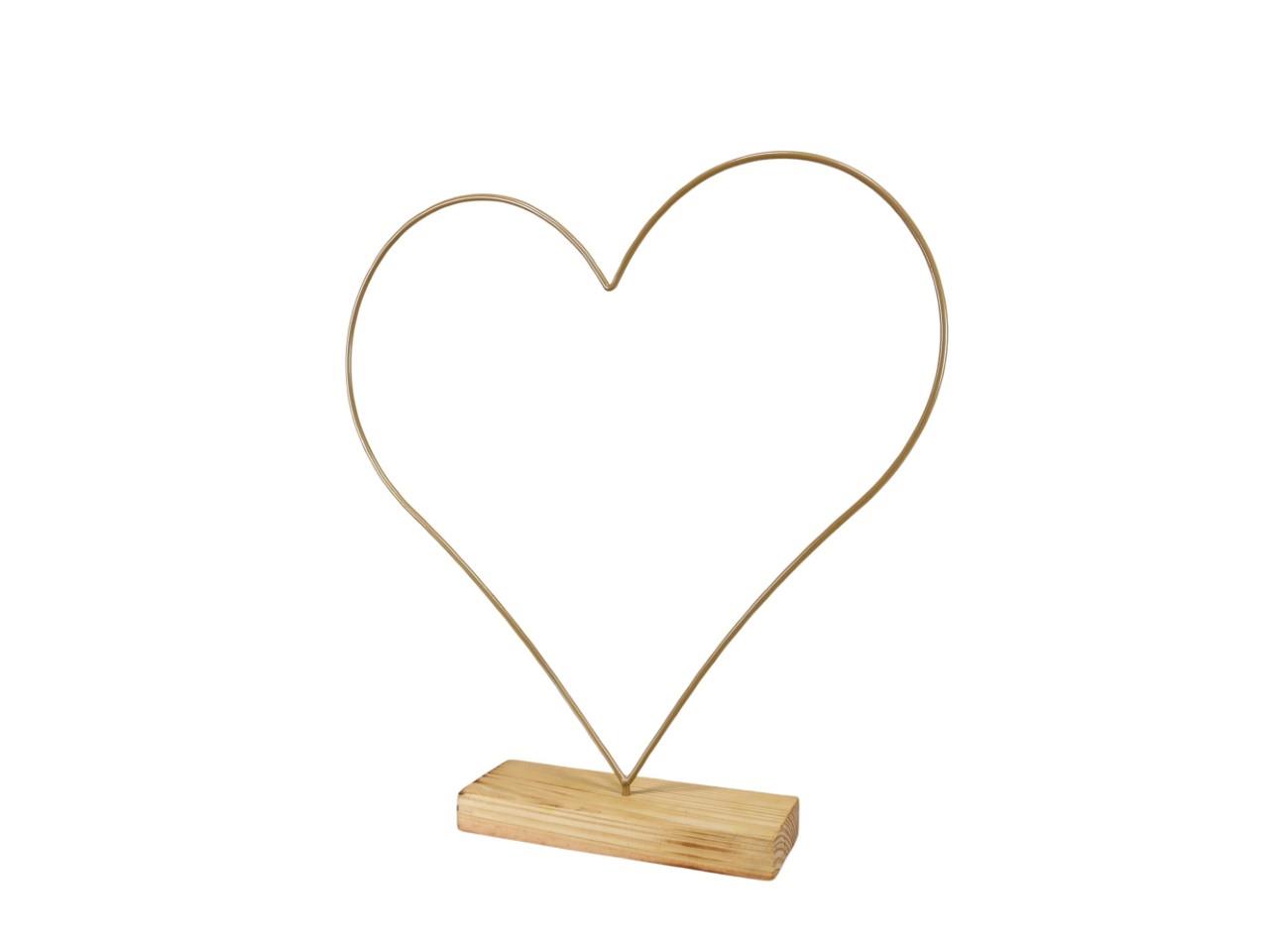 Stehendes Herz "LOVE" gold 44cm