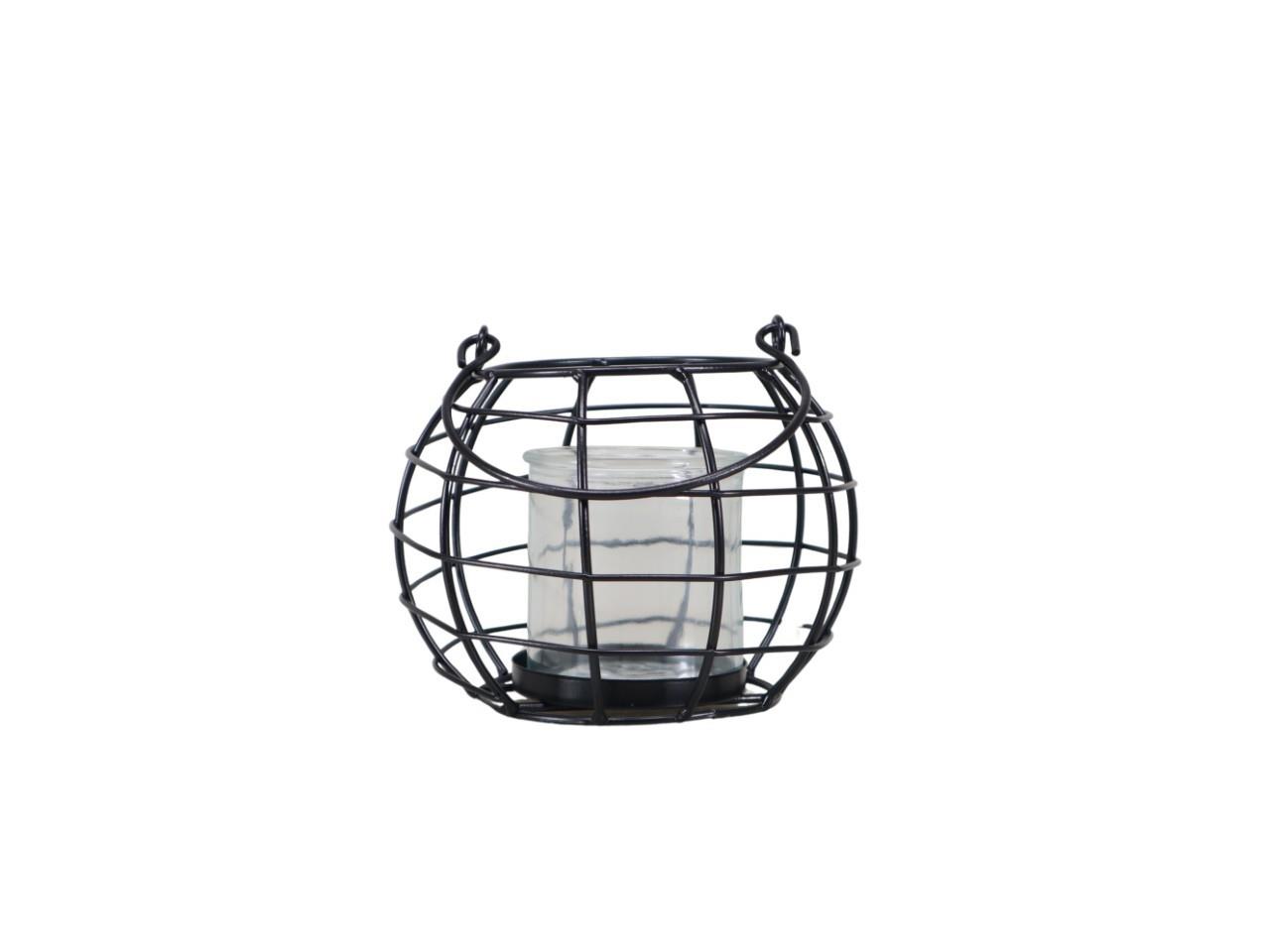 Windlicht m. Henkel Metall m. Glaszylinder D15xH12m Windlicht m. Henkel Metall m. Glaszylinder D15xH12m