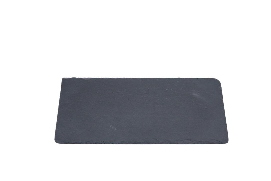 Schieferplatte Rechteck schwarz L30x12,5cm
