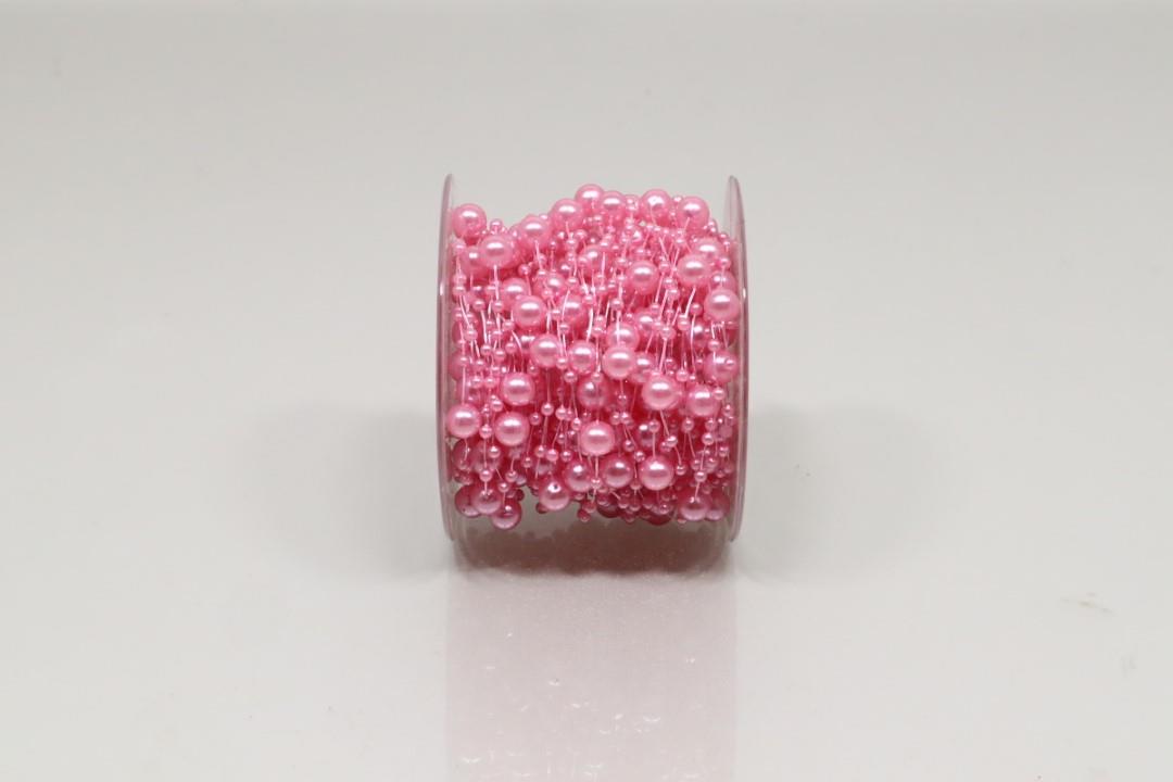 Band Svenja 6 mm 15 Meter (Perlenschnur) pink