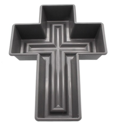 Pflanzkreuz Silenzio (Rondino) 50cm anthrazit NETTO