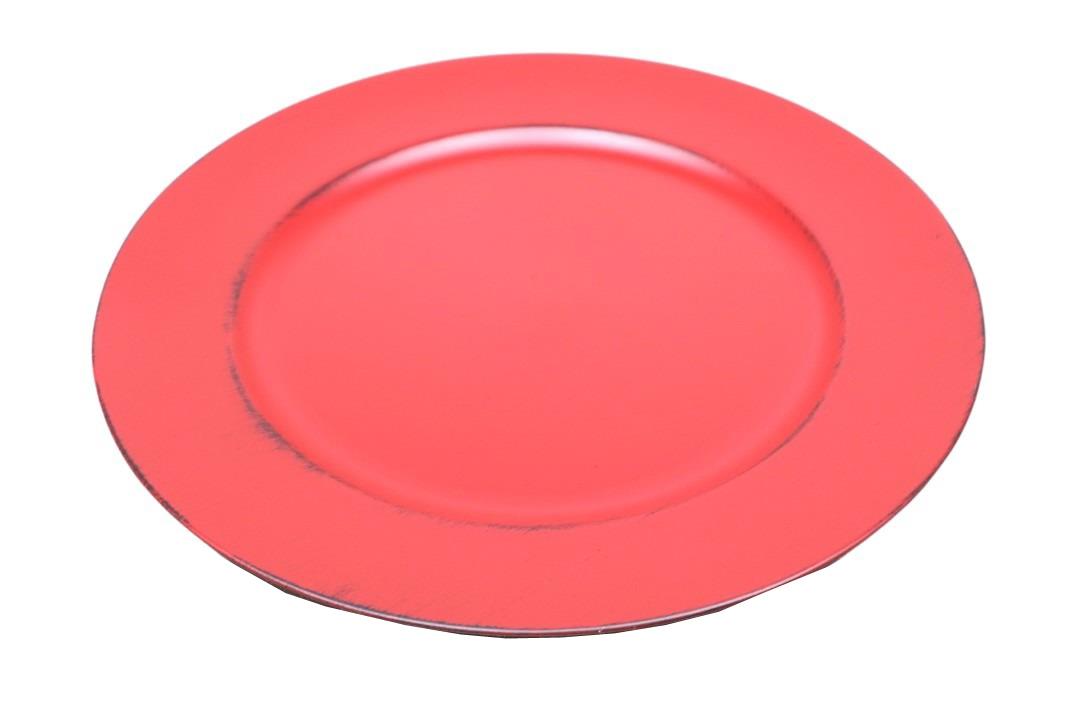 Teller KARA Plastik rot D33cm