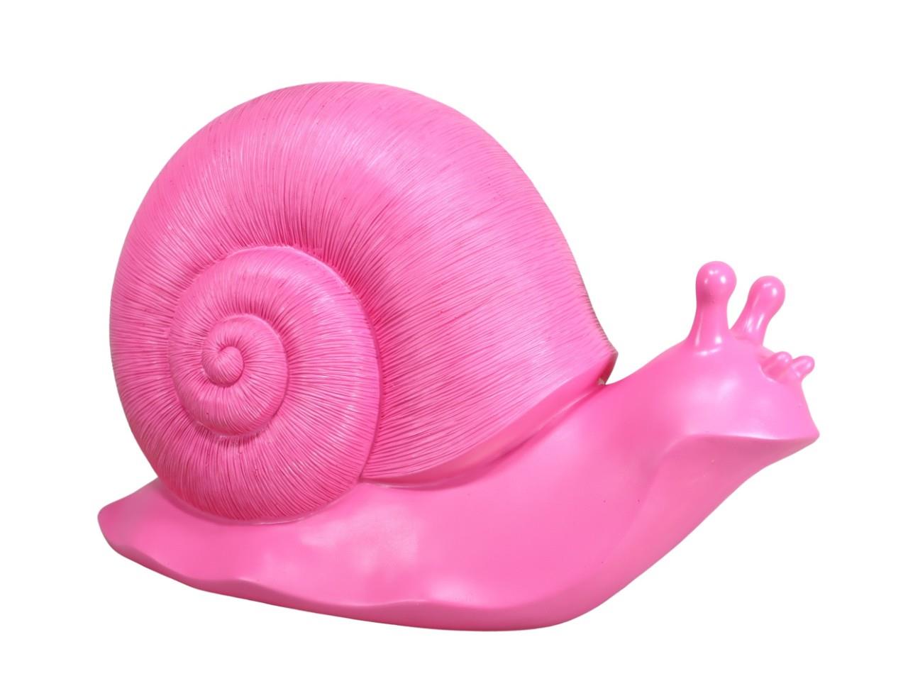 Schnecke pink Kunststoff 62x38cm