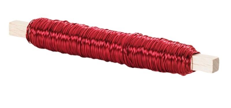 Eisenlackdraht / Holzstäbchen 100gr. rot NETTO Eisenlackdraht / Holzstäbchen 100gr. rot NETTO