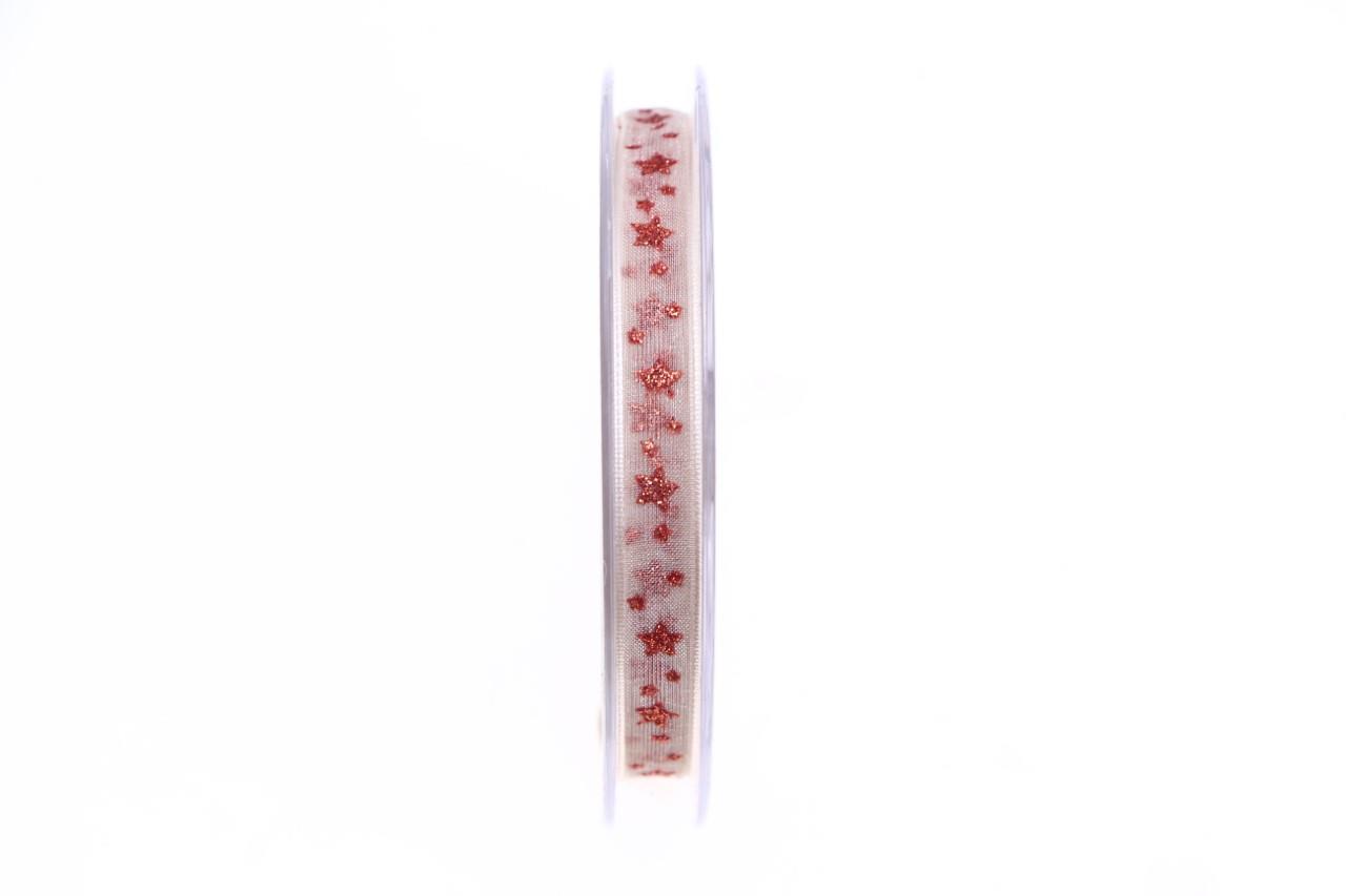 Band Astra 10 mm 20 Meter creme/rot 420