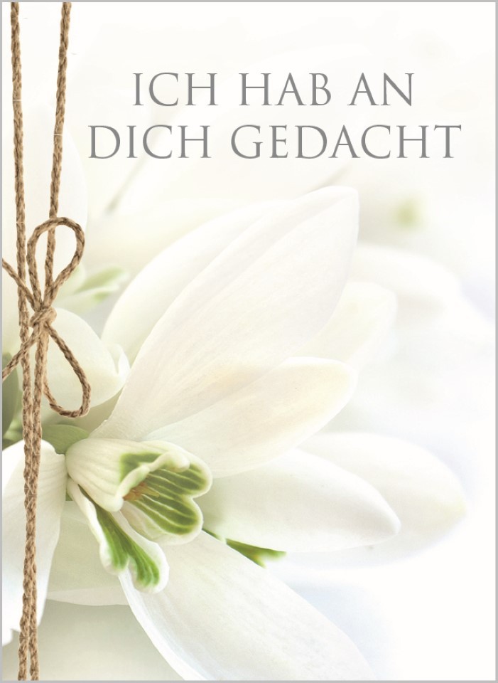Minikarten Ich hab an Dich gedacht 7,5x5 cm