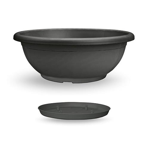 Plastikschale Naxos 40cm anthrazit