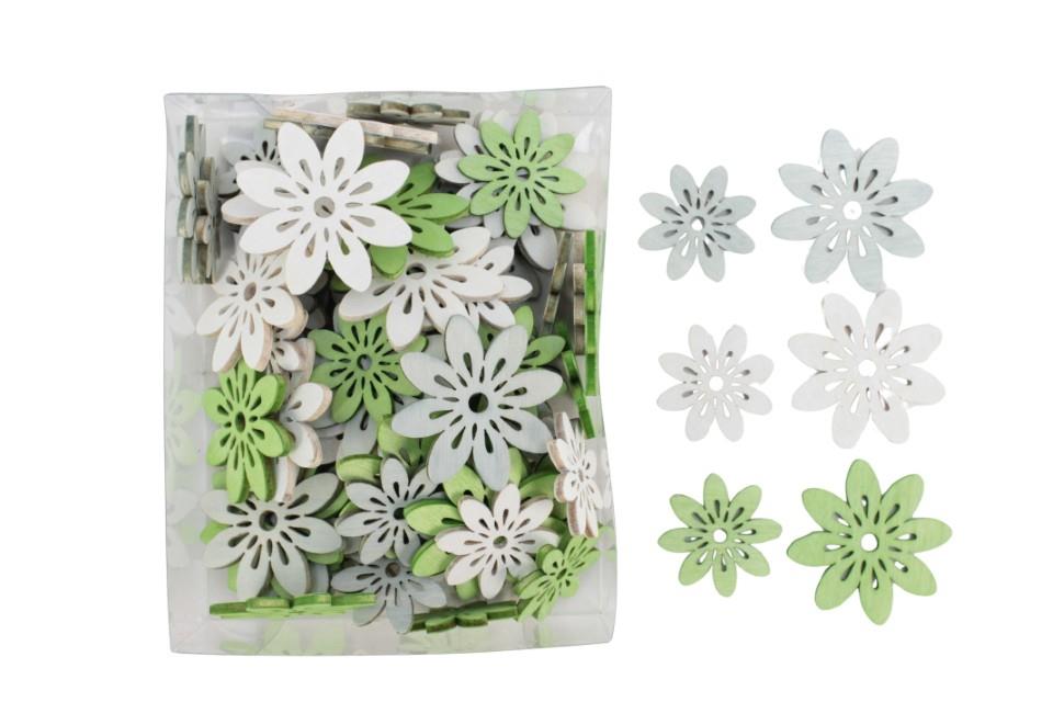 Blütenstreuer Bella Holz grün D4+3cm