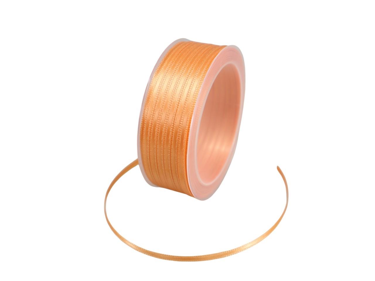 Satinband 3 mm 50 Meter orange 265 Satinband 3 mm 50 Meter orange 265