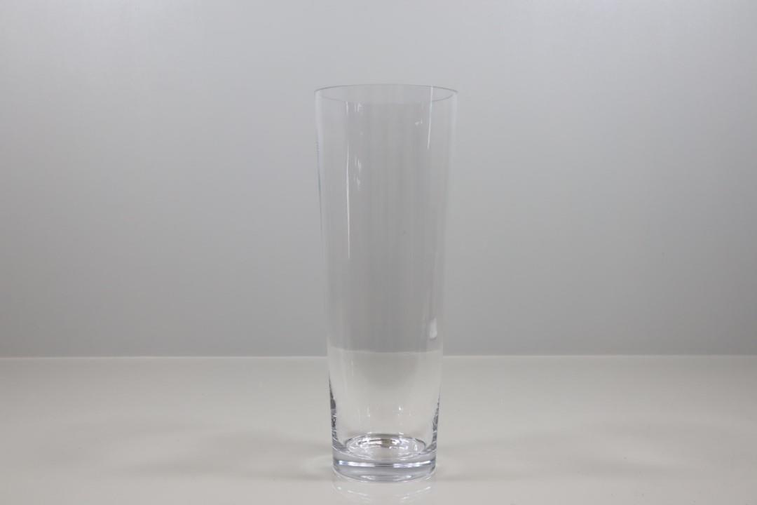 Glas Vase konisch H 40 D 14 cm
