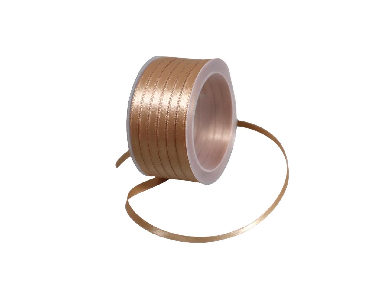Satinband 6 mm 50 Meter beige 455