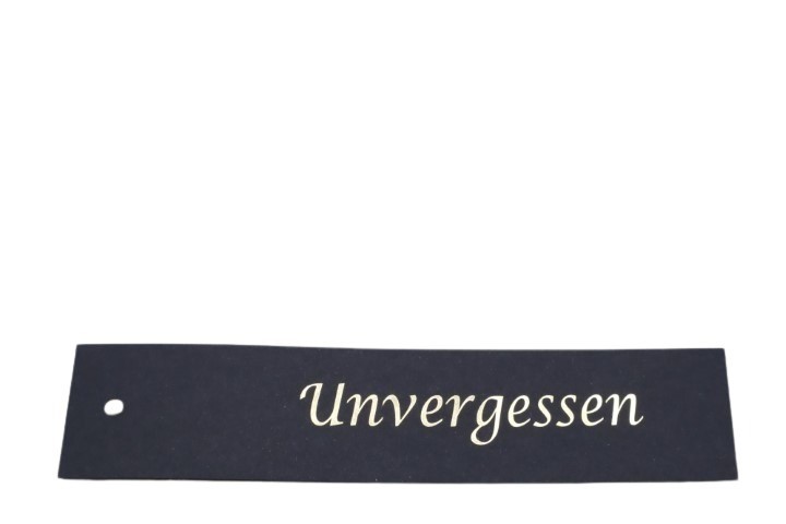 Trauer Anhänger "Unvergessen" 4,5x20cm