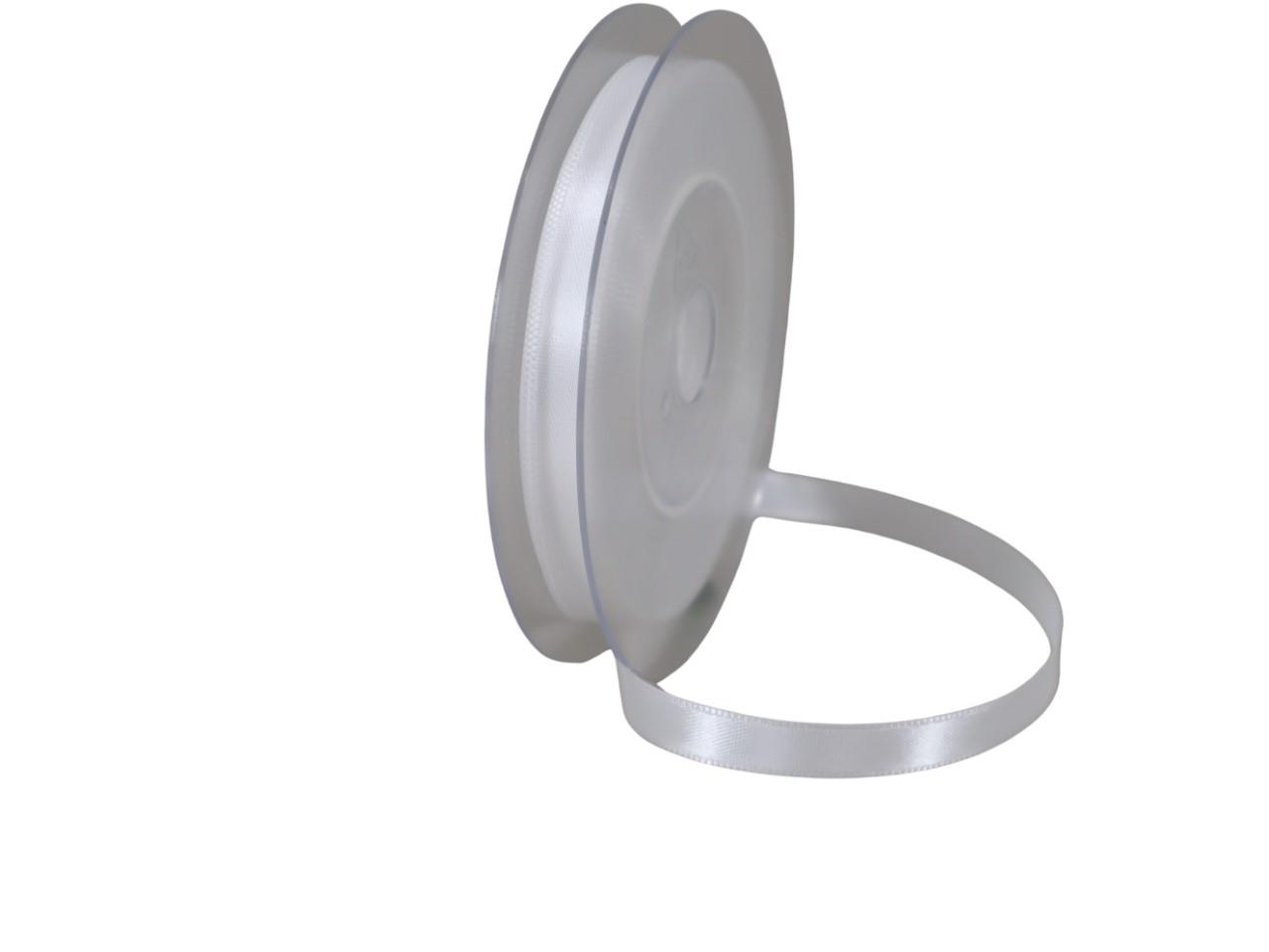 Satinband 10 mm 25 Meter weiss 700