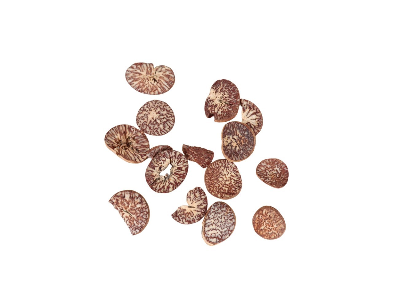 Holzscheibe aus Muskatnuss 300gr.