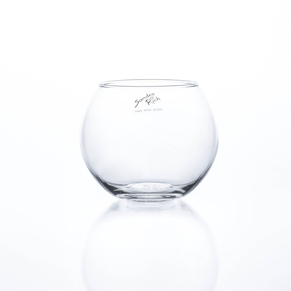 Kugelvase Fisch Bowl H 10 cm D 12,5 cm klar
