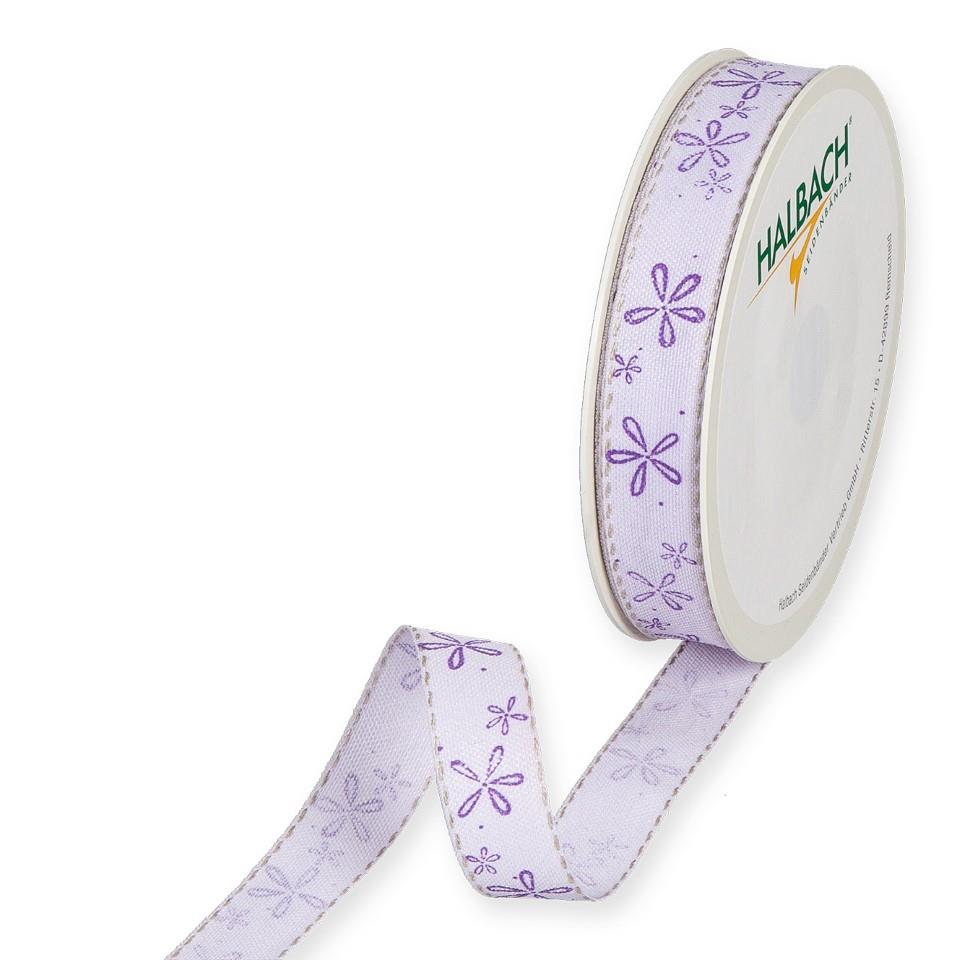 Druckband Blüten 15 mm 18 Meter lavender 537 Druckband Blüten 15 mm 18 Meter lavender 537