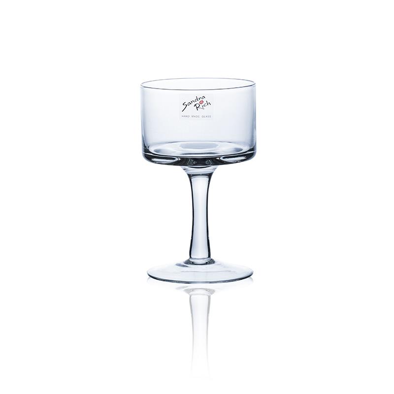 GlasPokal Candle Light auf Fuß H 15 D 9cm, klar