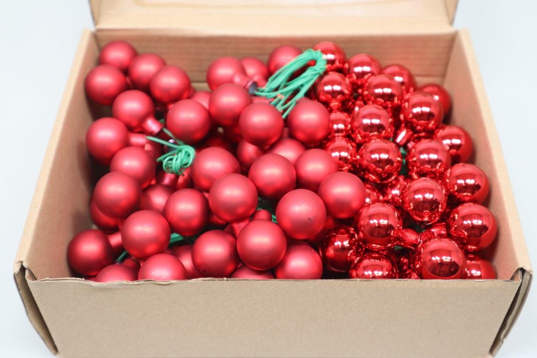 Glaskugel 20 mm a.Draht 144 St. rot Glaskugel 20 mm a.Draht 144 St. rot