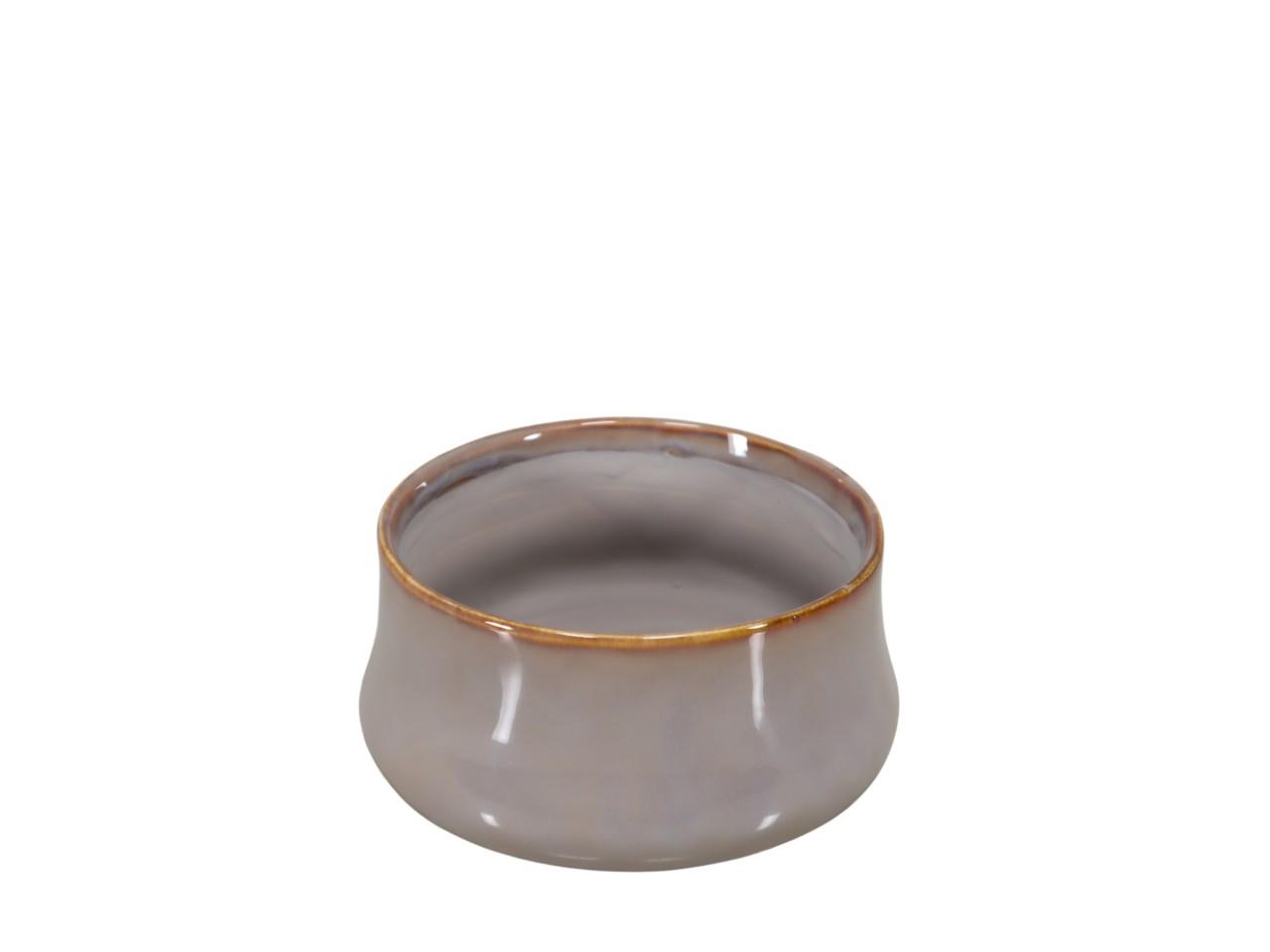 Schale rund Keramik hellgrau D 14 cm H 7 cm Schale rund Keramik hellgrau D 14 cm H 7 cm