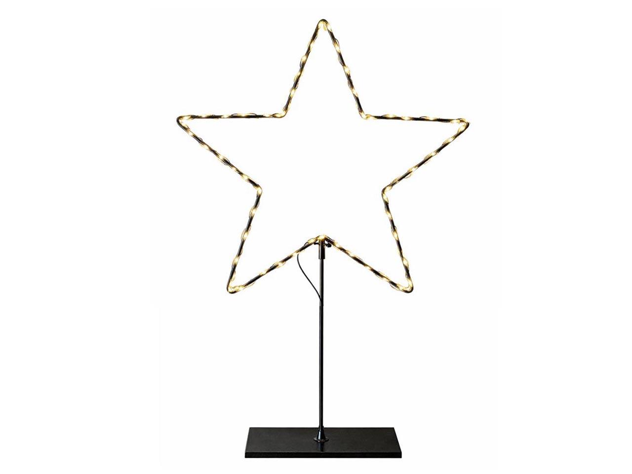 Stern mit Sockel 90LED warmweiß Metall D30 H45cm