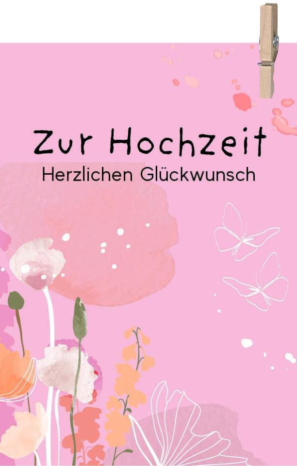 Minikarten Zur Hochzeit herzlichen Glückwunsch 7,5x5 cm Minikarten Zur Hochzeit herzlichen Glückwunsch 7,5x5 cm