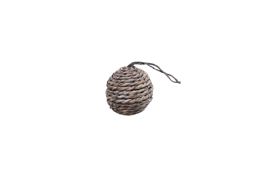 Kugel hängend Seegras natur-grau D10cm Kugel hängend Seegras natur-grau D10cm